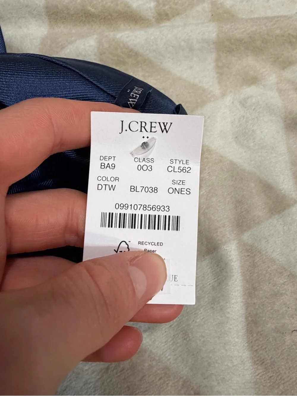 J crew men’s blue tie